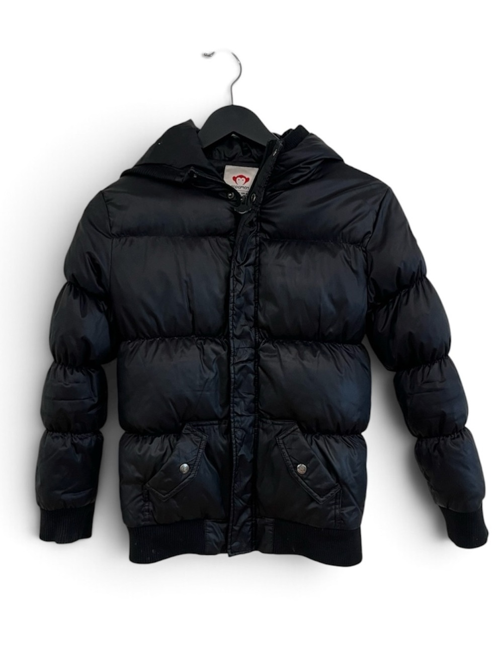 Appaman Black Quilted Puffer Jacket with Hood